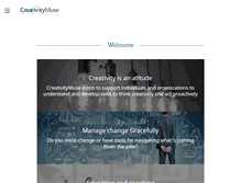 Tablet Screenshot of creativitymuse.com